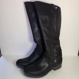 Bear Traps Ornella Black Over-the-Knee Riding Boots